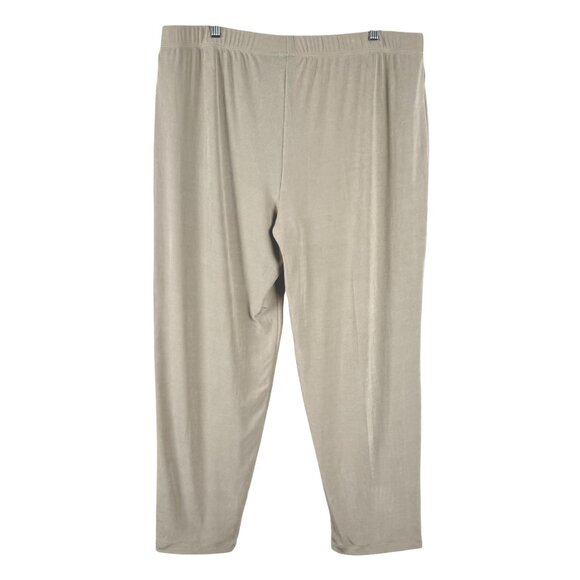 Chico's Travelers Essential Slim Pant Size 3 Khaki Slinky Stretch NWT PT-2670 - Picture 4 of 9